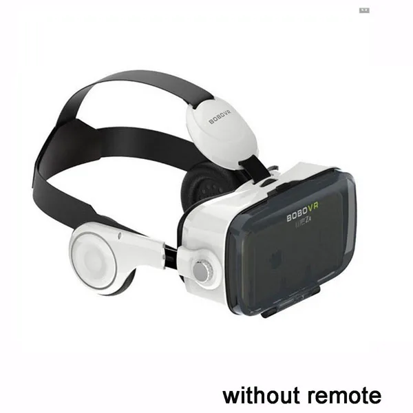 Оригинальные BOBOVR Z4 Очки виртуальной реальности 120 FOV 3D картонный шлем VR гарнитура стерео коробка для samsung Xiaomi htc мобильный телефон - Цвет: White Without Remote