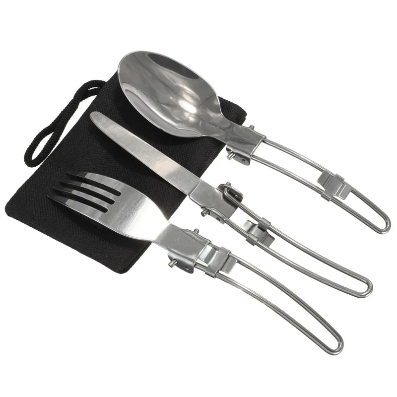 VILEAD portátil al aire libre vajilla Camping senderismo viajes utensilios Picnic utensilios de cocina tazón olla Pan conjunto para 1-2 personas, libre vajilla
