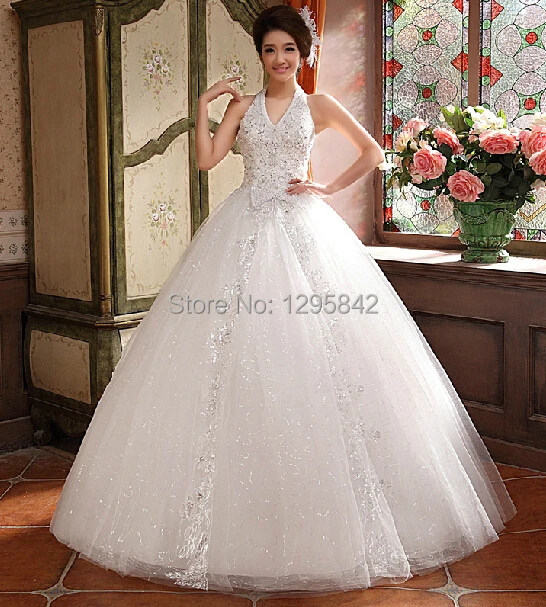 New Wedding Dresses The Broom Dress Hanging Neck Y White Tall New Wedding Dresses The Broom Dress Hanging Neck Y White Tall Waist