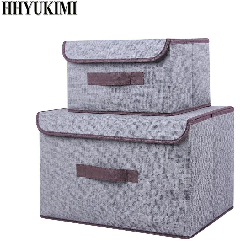 Hhyukimi ماركة multifunction داخلية منظم غير المنسوجة الملابس الداخلية تخزين مربع مغطاة التشطيب خزانة الحاويات