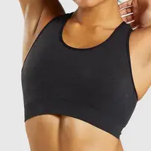 Укороченные топы, Мягкие Танки для женщин, Йога, сшивание, фитнес, ударопрочный, собранное нижнее белье, бег, упражнения, спортивные бюстгальтеры для бега