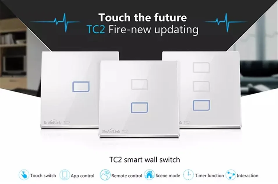 Broadlink TC2 1 2 3 банда Умный дом WiFi светильник переключатель 170-240 В стеклянная панель беспроводной сенсорный переключатель дистанционное управление RM03 RM Pro