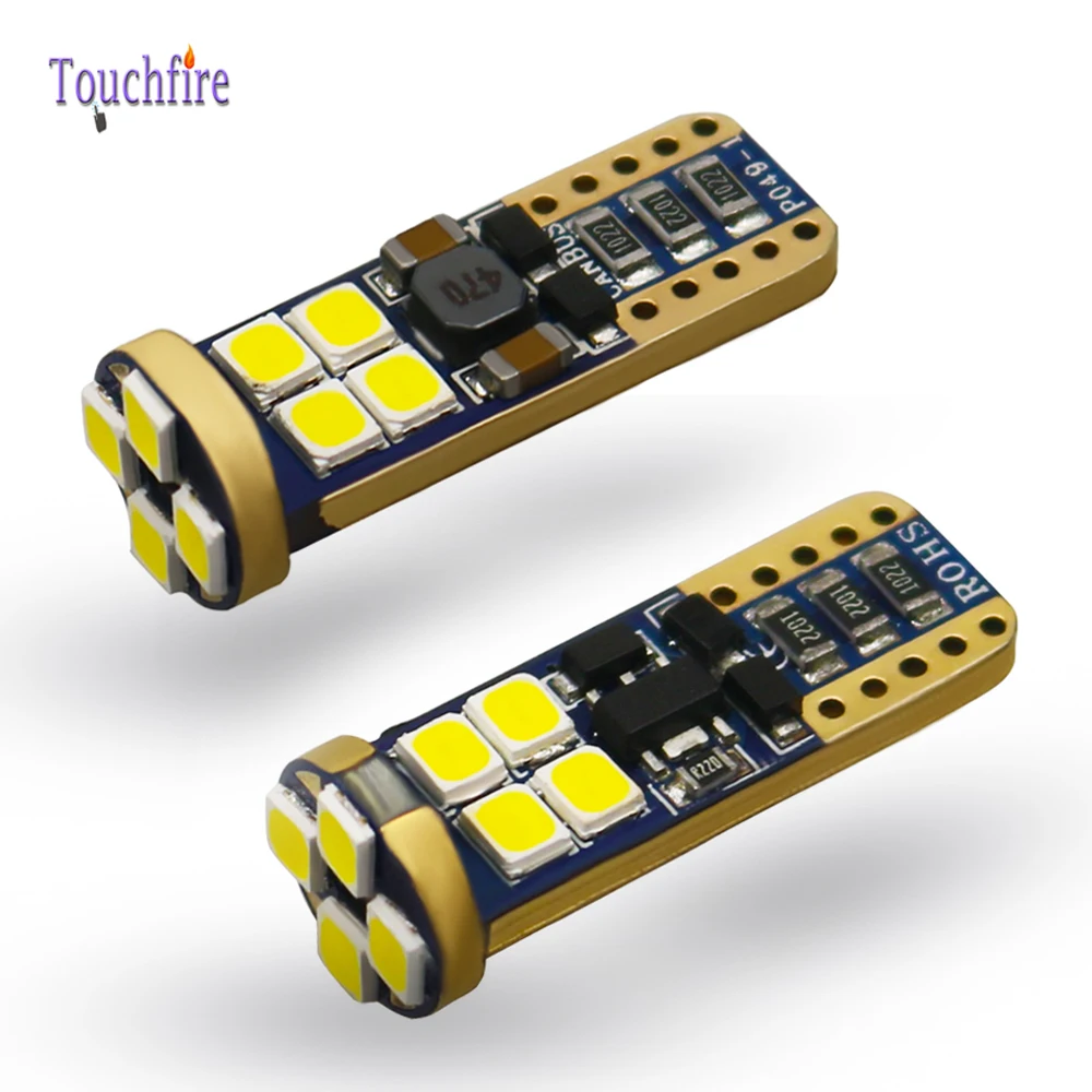 2 шт. Автомобильные светодиодные лампы Canbus T10 W5W 194 168 12 светодиодов 3030SMD