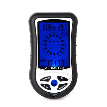 

Digital 8 in 1 LCD Compass Barometer Altimeter Thermo Temperature Clock Calendar