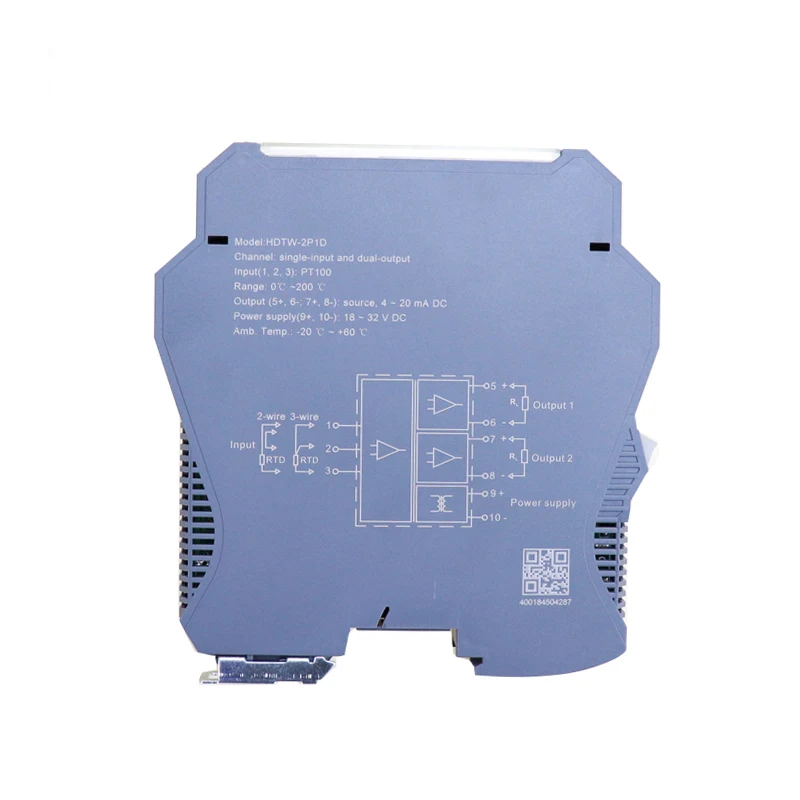 

Thermal Resistance Pt100 Pt1000 Input Analog 0-10V Output Temperature Transmitter