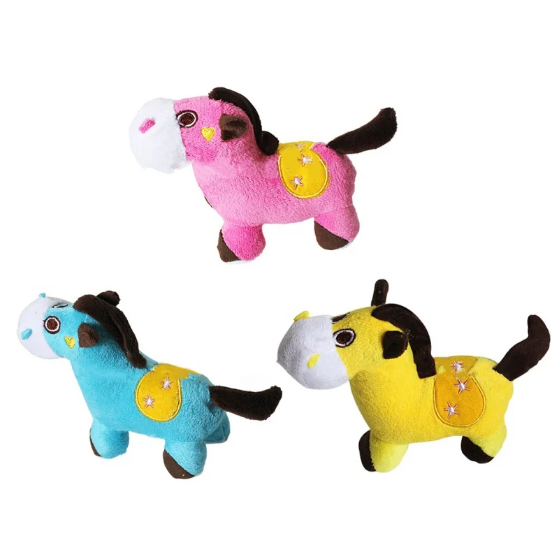 Donkey Shape Plush Sounding Pet Dog Toys Squeaky Chew Toys for Pet Dogs Cats Toyin Toys from