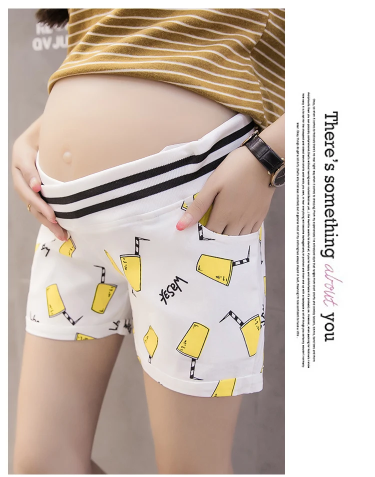 Беременности и родам хлопковые короткие штаны летняя одежда для беременных для женщин; Большие размеры Костюмы Беременность одежда шорты живота обтягивающие Модный хлопковый комплект