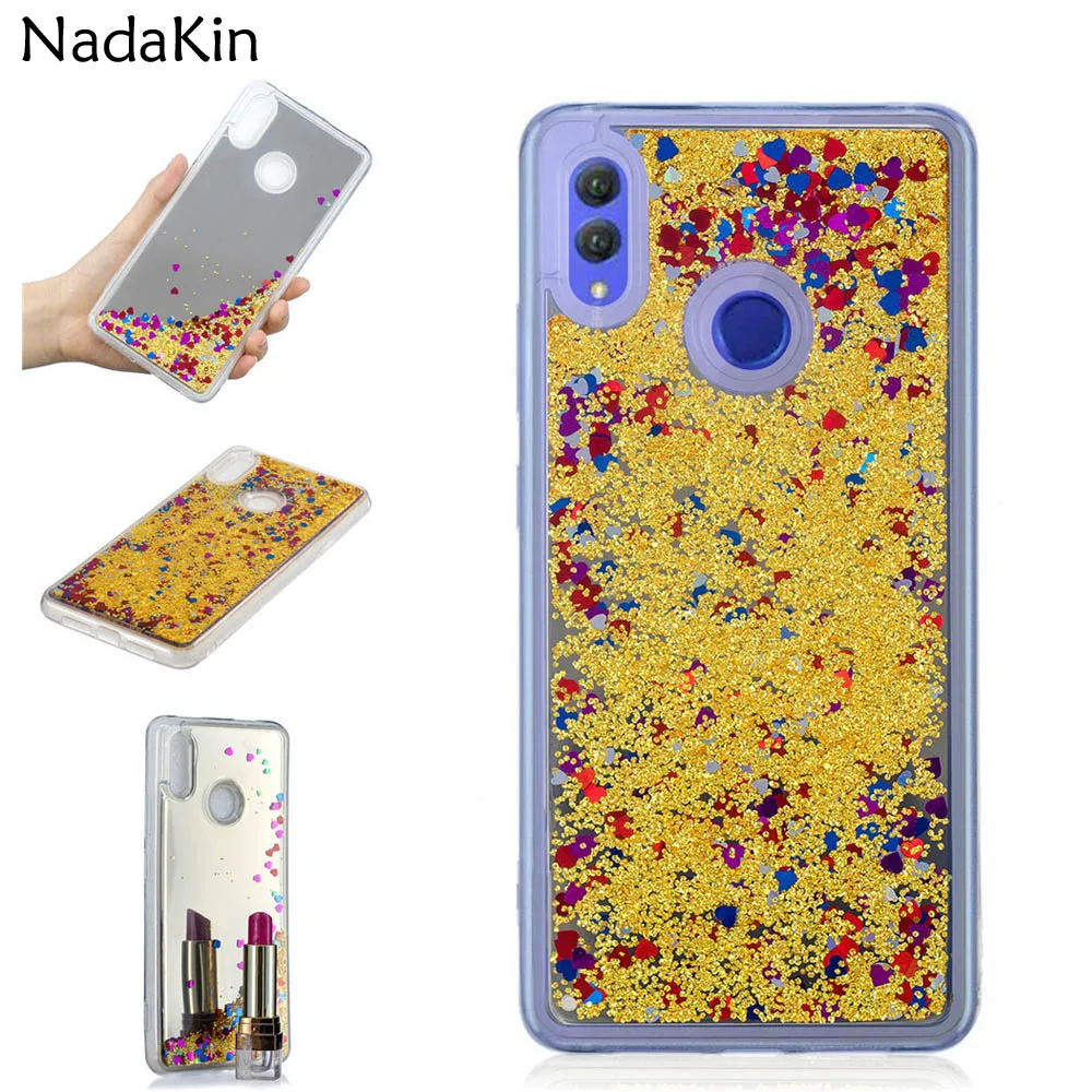 

Back Mirror Quicksand Fitted Phone Case Shell for Huawei Honor Note 10 Glossy Liquid Sand Luxury Cover