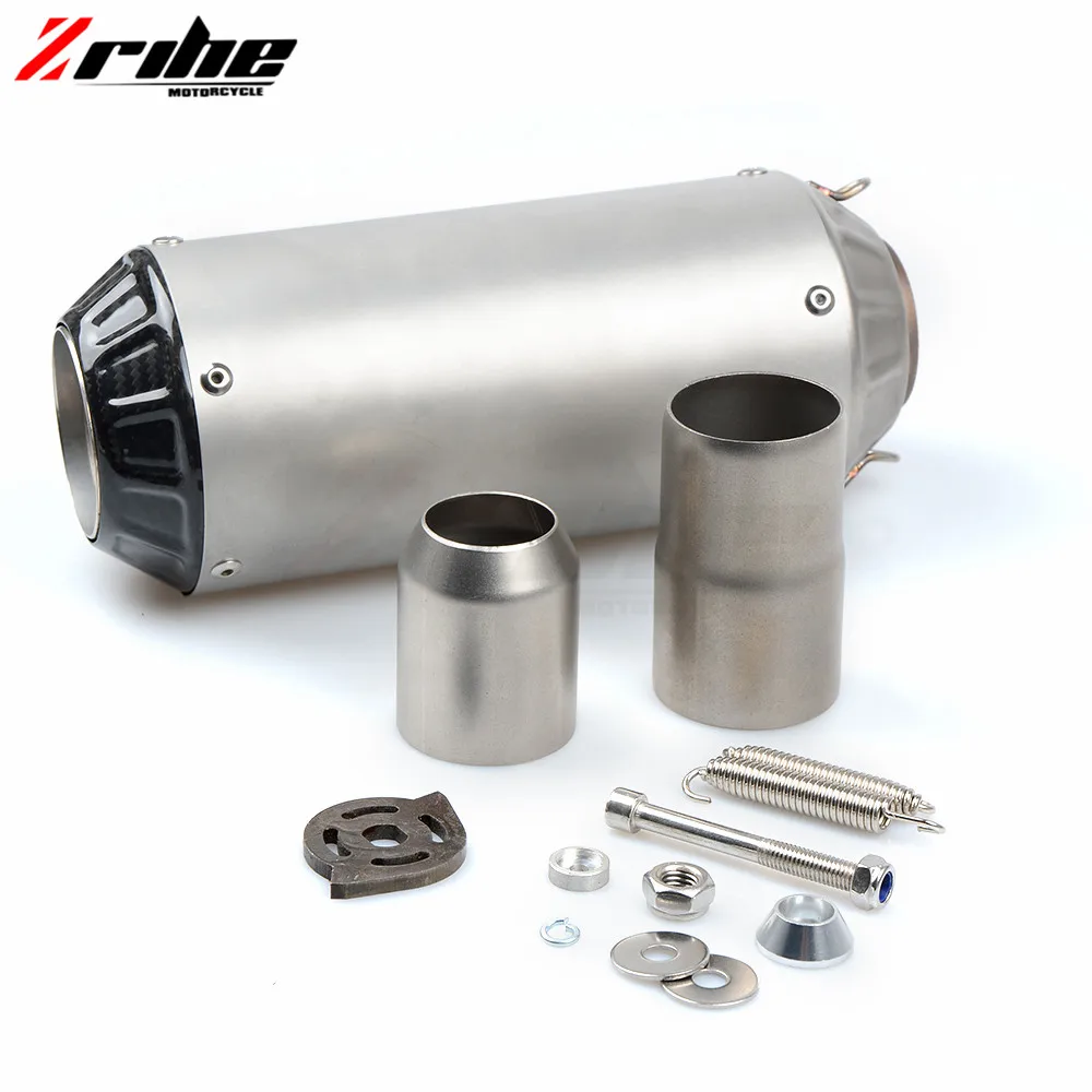 FOR 36-51MM Universal Motorcycle Exhaust Motorbike Exhaust Pipes Bike Muffler For Suzuki GSXR600 750 1000 TL1000S DL650 G