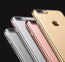 Para iphone 6 s 6 case para iphone 7 7 plus 6 6 s plus fundas de luxo ultra slim limpar tpu casos voltar capa para iphone 6 coque caso