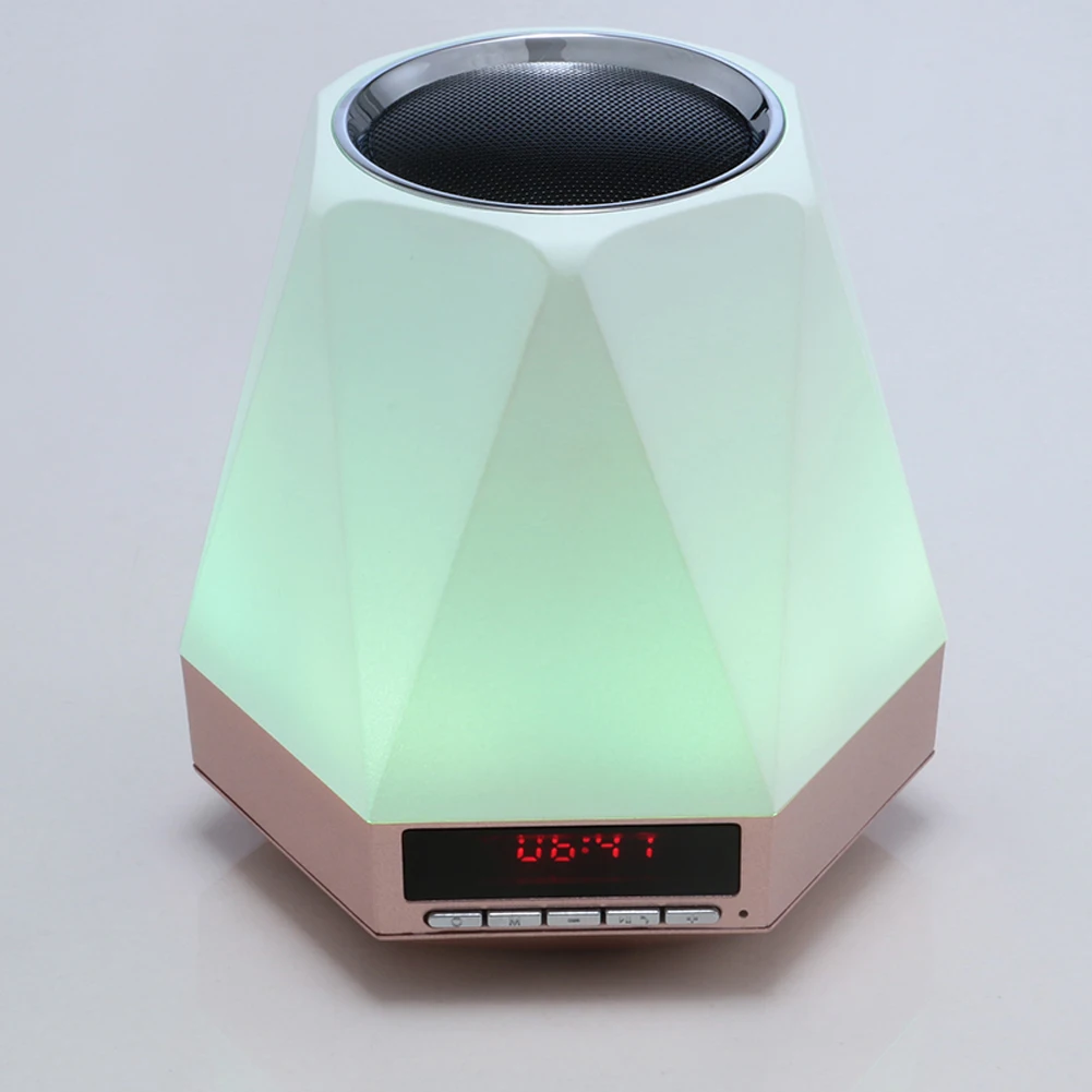 Bluetooth мини динамик домашний инновационный будильник аудио с красочным Светодиодный мобильный телефон стерео Hd Звук Музыка Surrunding устройство