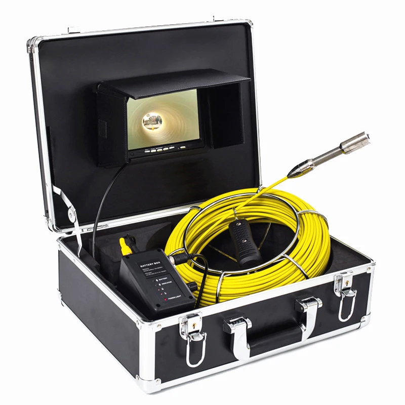 20M Fiberglass Cable Pipe Drain Sewer Inspection Camera System for Pipe