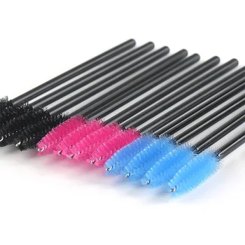 

500pcs Disposable Eyelash Brush Mascara Wands Applicator Eye Lashes Cosmetic Makeup Tool Eyelash Extension Eyebrow Multicolor