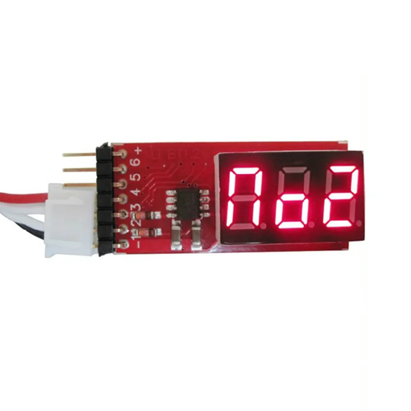 ЖК-дисплей ЖК-дисплея с индикатором напряжения 2S-6S | Игрушки и хобби