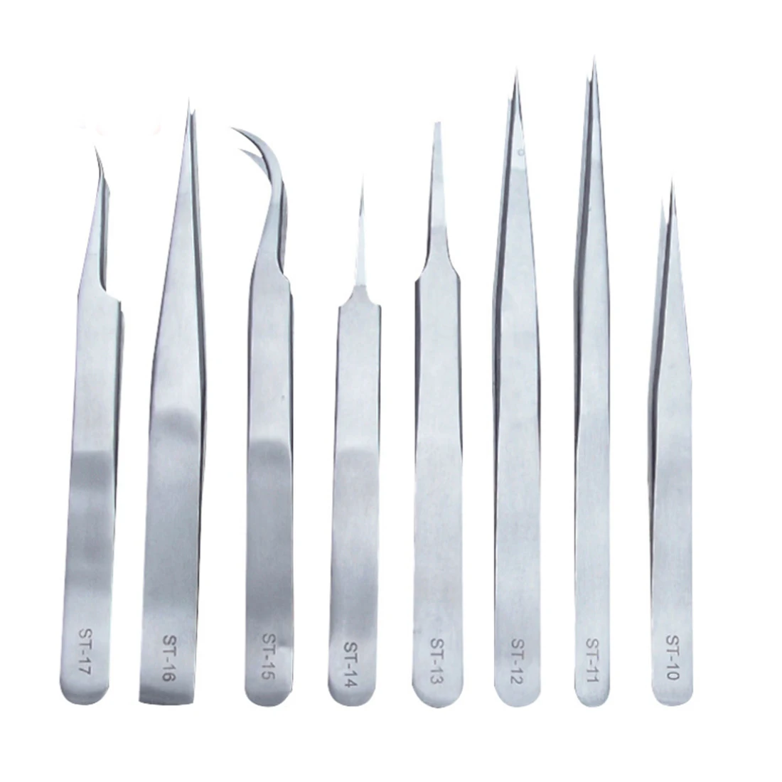 

1pcs Anti-static Stainless Steel Tweezer False Eyelash Extension Hyperfine Watch Repair Anti Acid Multifunctional Tweezers