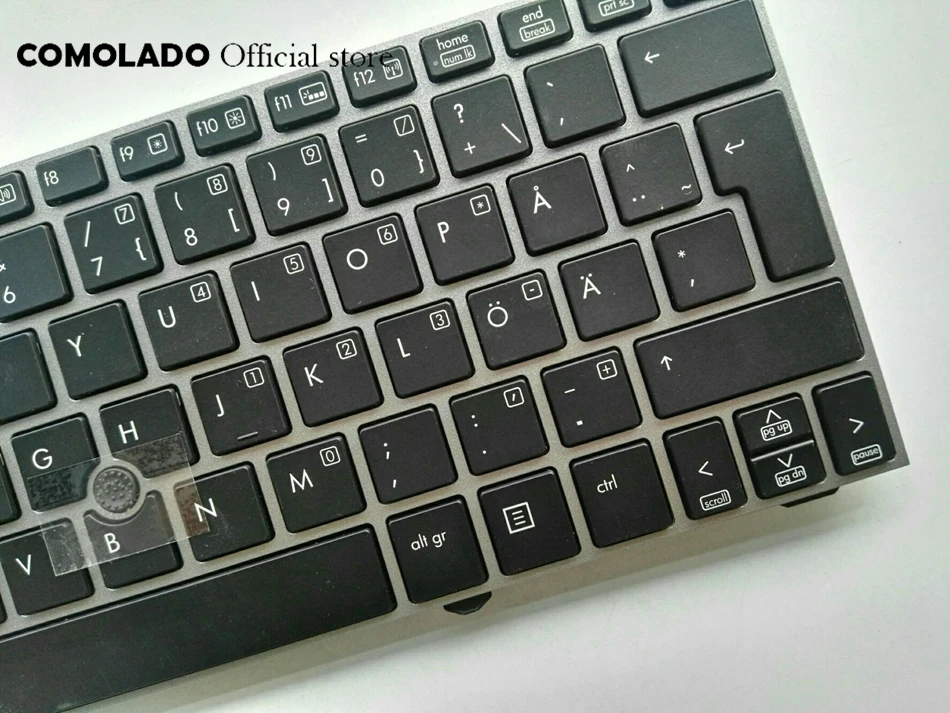 Клавиатура для ноутбука hp EliteBook 2170p 2710 с черной рамкой и подсветкой|Клавиатуры