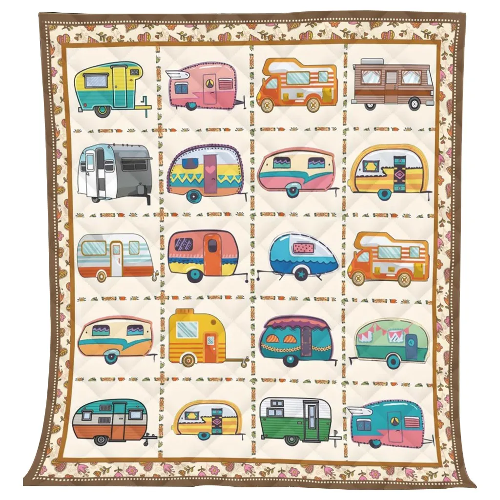 Мультяшный автомобиль лоскутный ковер одеяло прекрасный автобус Мягкий комфортный коврик для кемпинга отдых ковер пледы автомобиль одеяло s Пляж пикника
