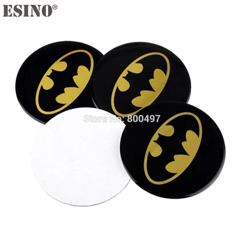 

40 x Car Styling Batman 3D Metal Chrome Aluminium Alloy Wheel Center Cap Stickers Wheel Hub Cap Decals 3D Emblem Badges