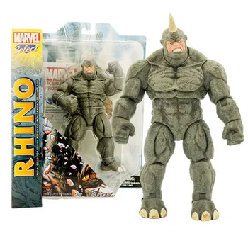 

Marvel Reverse Superheroes Rhino Joints Moveable PVC Figure Model Toys Spdierman 22CM