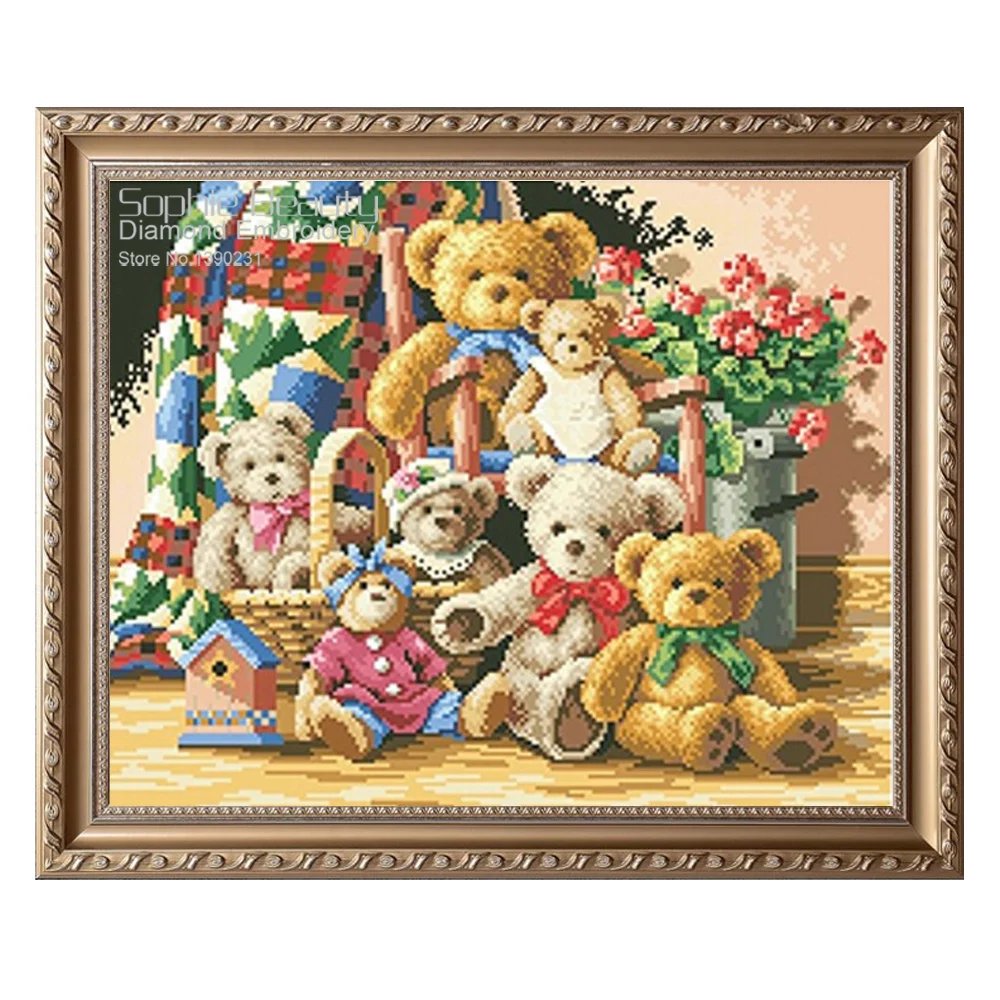 teddy bear cross stitch