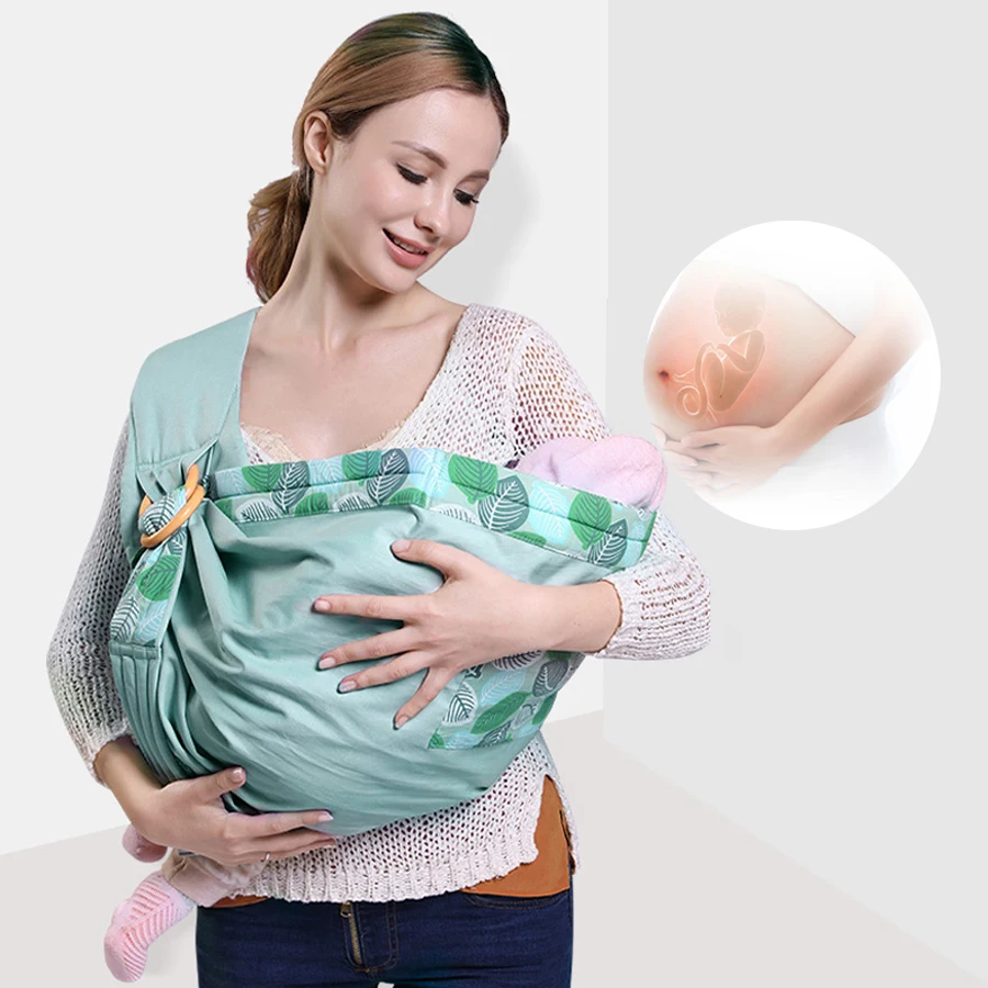 Слинги для младенцев поддерживающая повязка для новорожденных двойного назначения Младенческая Крышка для кормления несущая сетка ткань грудного вскармливания переноски до 130 фунтов(0-36 м