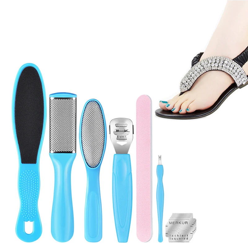 8Pcs Pedicure Kit Foot Rasp Exfoliating Dead Hard Skin Callus Remover