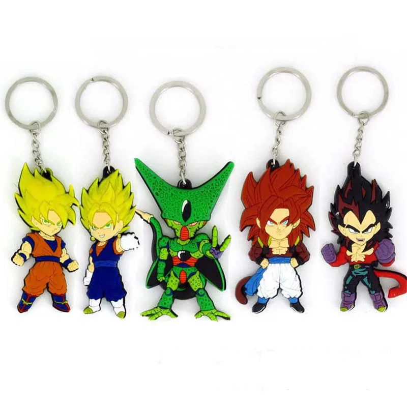 Аниме фигурки Жемчуг дракона Z Обезьяна Сон Гоку Супер Saiyan ПВХ брелок Подвеска