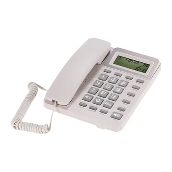 

Desktop Corded Landline Phone Fixed Telephone with LCD Display Mute/ Pause/ Hold/ Flash/ Redial/ Hands Free/ Calculator Function