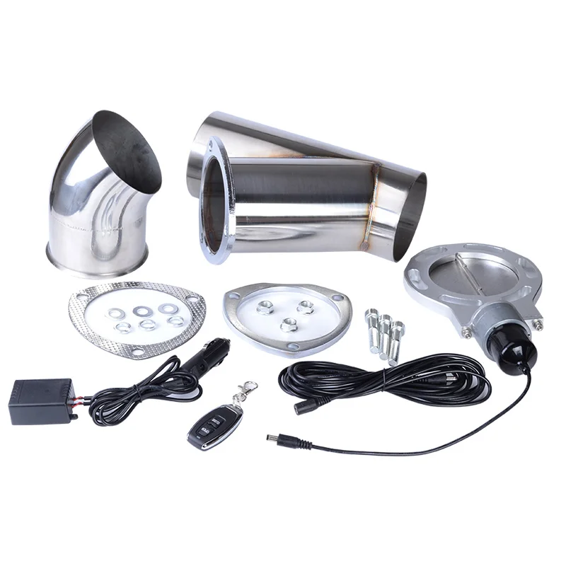 4.0" Stainless Steel Y Pipe Exhaust Cutout Car Muffler Exhaust Catback