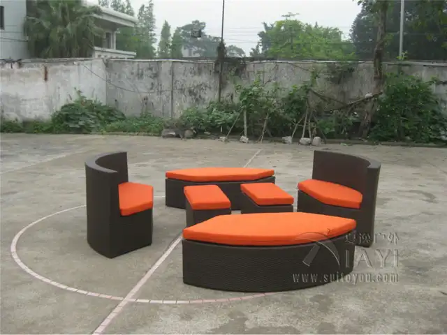 Hot Sale Good Quality Garden Pe Rattan Furniture Patio Aluminum