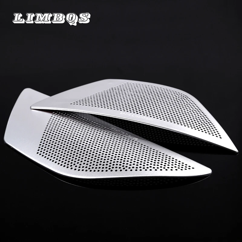 

2Pcs Aluminum Alloy Car Stereo Speaker Door Sticker Cover Trim For BMW 5 Series F10 F11 2011-2016 Car Styling Auto Accessories