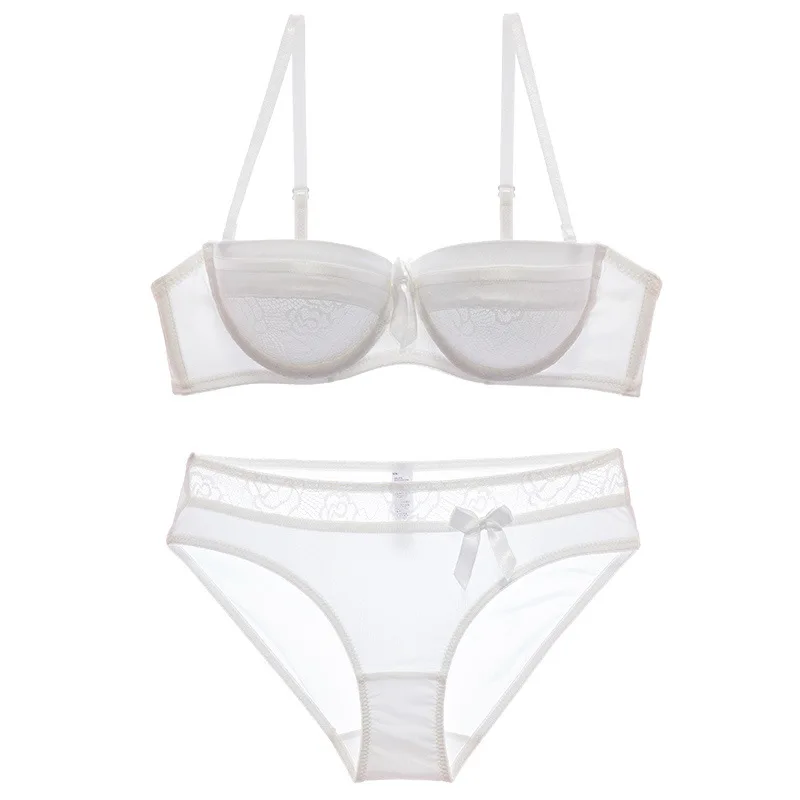 Brand Sexy Bra Set Gothic Retro Luxury Sheer Lace Bows Lingerie France Elegent Demi Thin Cup Push Up Underwear Ladies Intimates Brand Sexy Bra Set Gothic Retro Luxury Sheer Lace Bows Lingerie France Elegent Demi Thin Cup Push Up Underwear Ladies Intimates