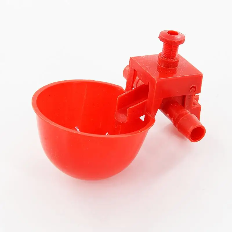 

30 Sets Drinking Cups Red Quail Waterer Animal Feeders Automatic Bird Coop Feed Poultry Chicken Fowl Drinker Water