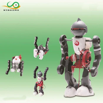 

MYHOESWD Diy Robot Educational Kit Tumbling Robot Assembly Toy Educational Toys for Kids Scientific Experiments Electric Robots