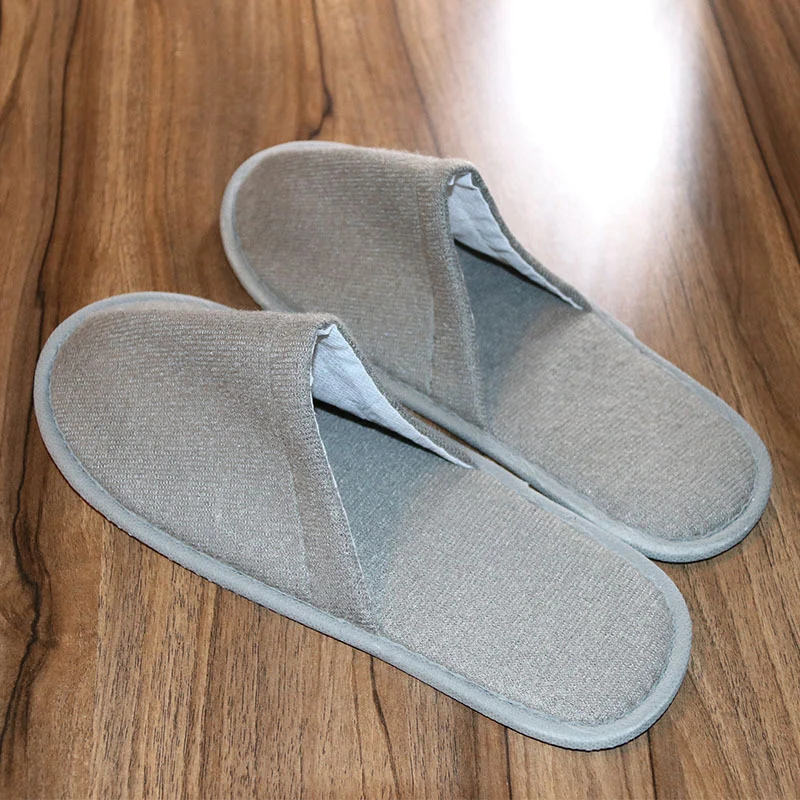 Disposable Slippers Men And Women Hotel Slippers Home Reception Shoes Women Travel Portable Men's Shoes $ 1