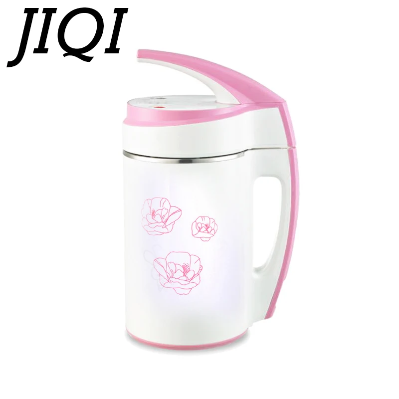 JIQI mini Soybean Milk machine 0.6-0.8L soy milk grinder soybeans milk maker Stainless Steel Milk shake juicer baby food blender