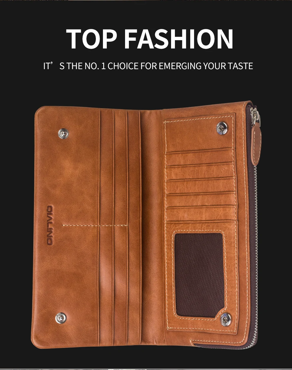 QIALINO Genuine Leather Wallet Cover for Apple for iPhone 8 Pure Handmade Pouch with Card Slot Case for iPhone 8 Plus 5.5 inch iphone 8 plus leather case