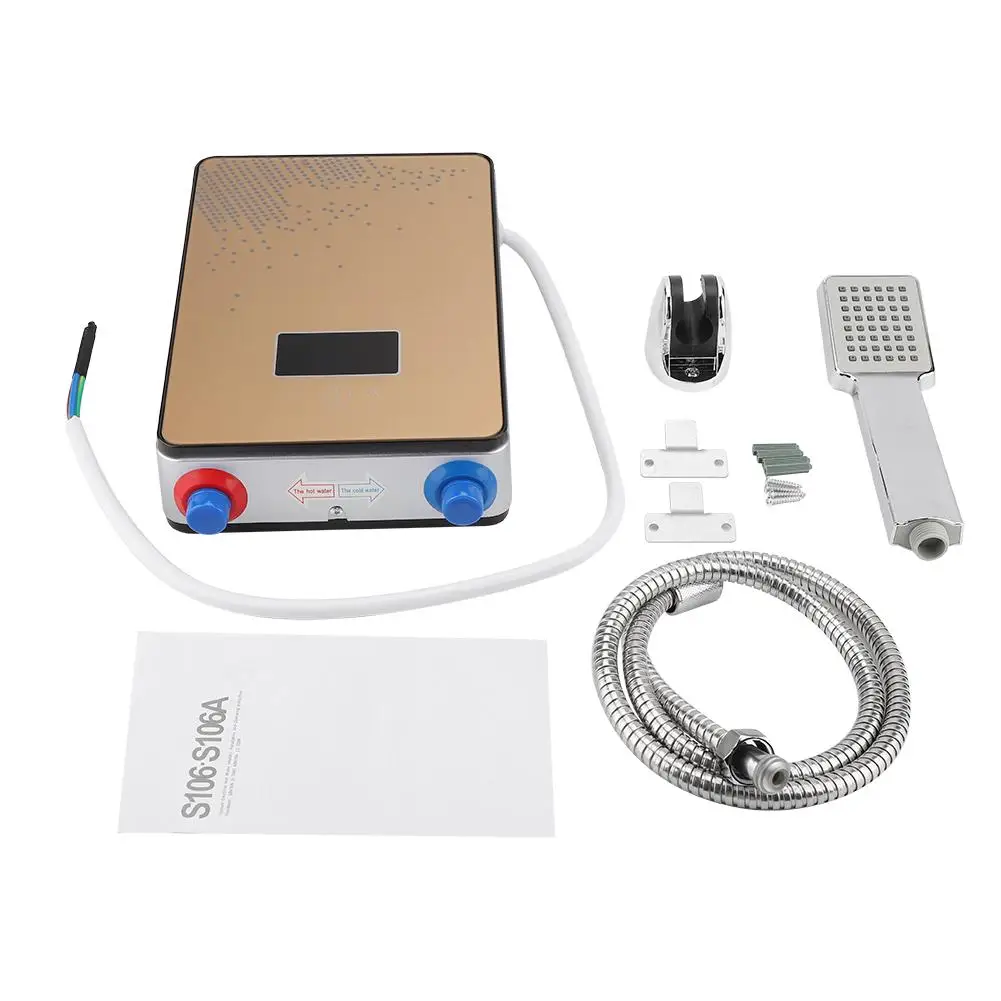 220V 6500W Tankless мгновенный Электрический водонагреватель для душа дома Ванная