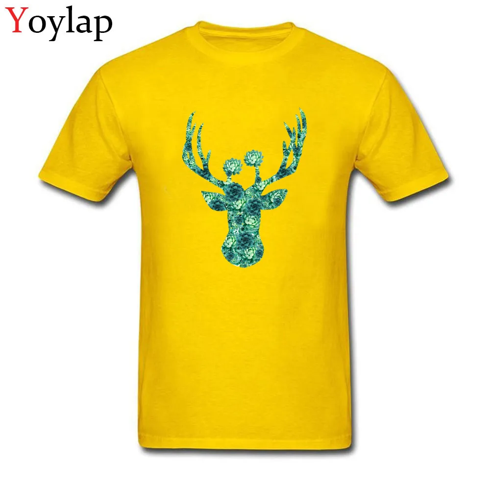 Cactus Flowers Deer Head_yellow