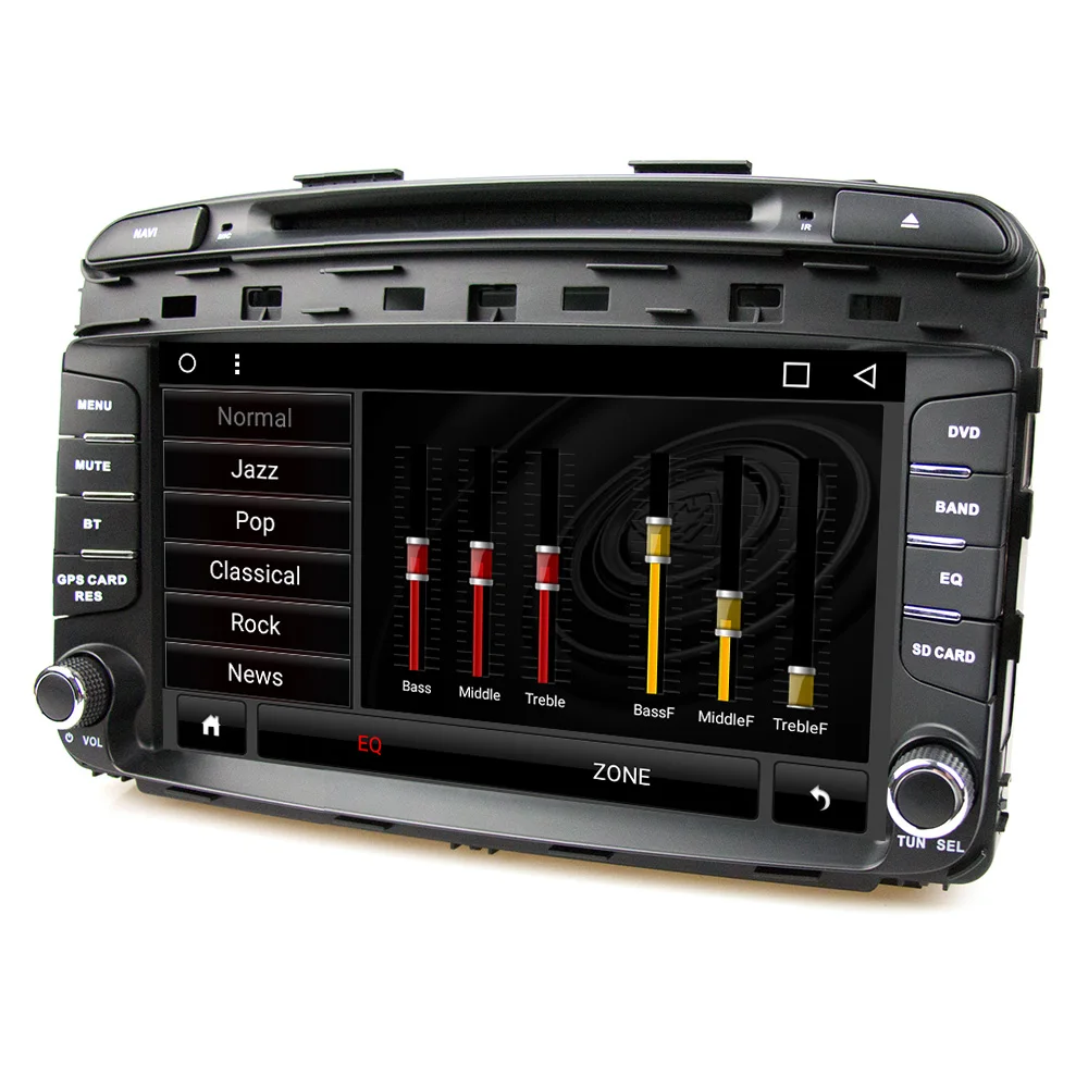 Автомобильный dvd плеер Eunavi 8 дюймов Android 1 GPS навигация с радио Wi Fi емкостный экран