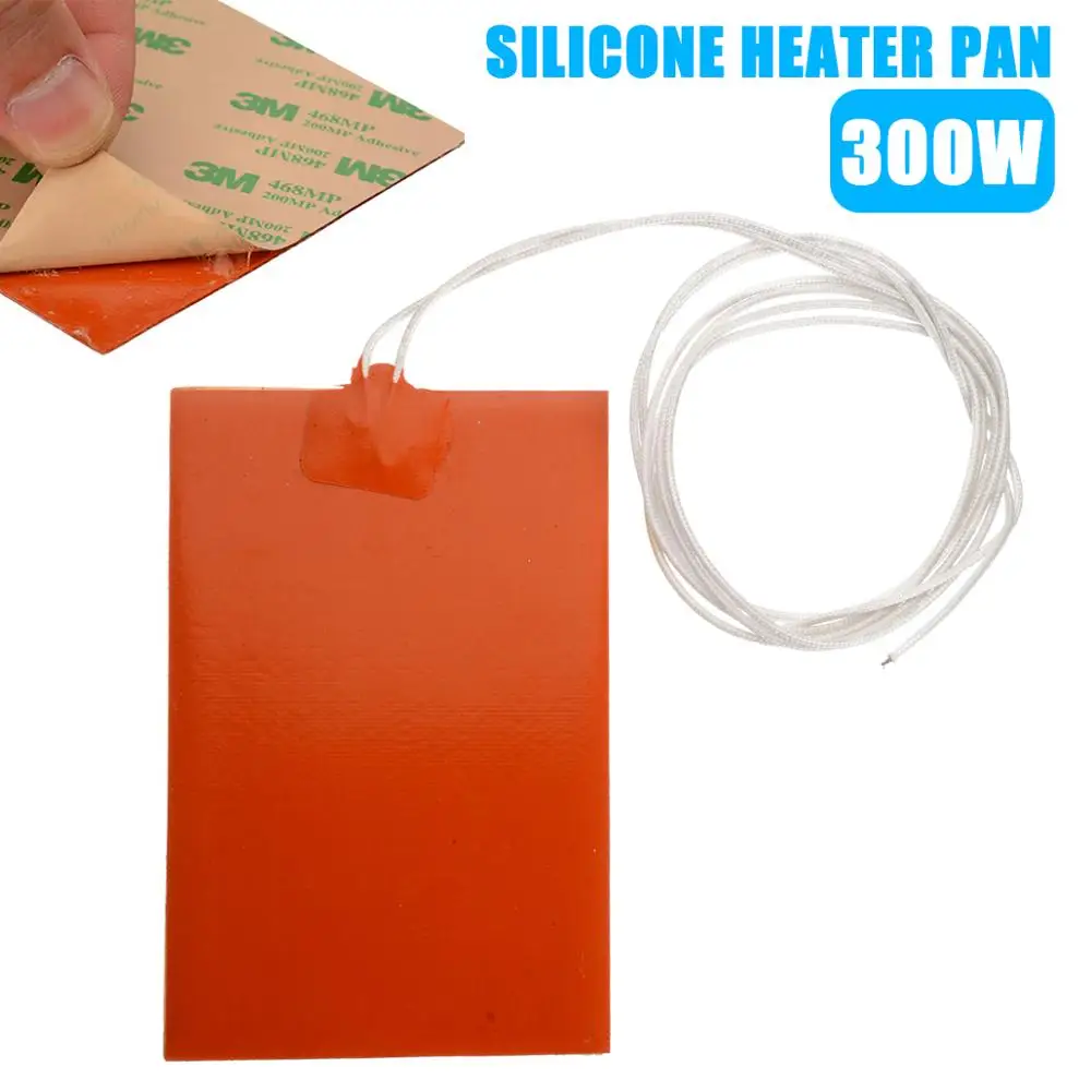 300W 220V Engine Oil Tank Silicone Heater Pad Universal Fuel Tank Water