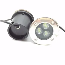 10 шт./лот, DHL,, 3 Вт светодиодный подземный светильник, светодиодный наружный светильник DC12V или AC85~ 265 В, светодиодный подземный светильник, садовый светильник