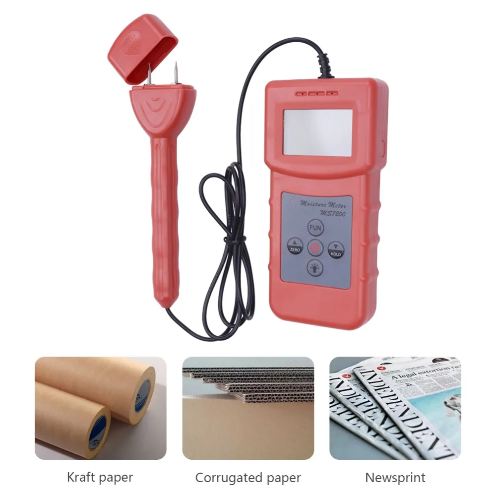 Hot sale MS7200+ Digital Wood Moisture Meter for Timber Paper Bamboo Concrete Floor professional high precision Hot sale MS7200+ Digital Wood Moisture Meter for Timber Paper Bamboo Concrete Floor professional high precision