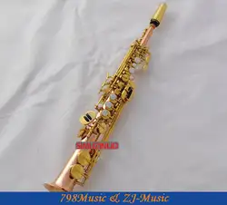 Профессиональный прозрачный лак EB сопранино саксофон низкой BB до высокого E-перламутровыми пуговицами