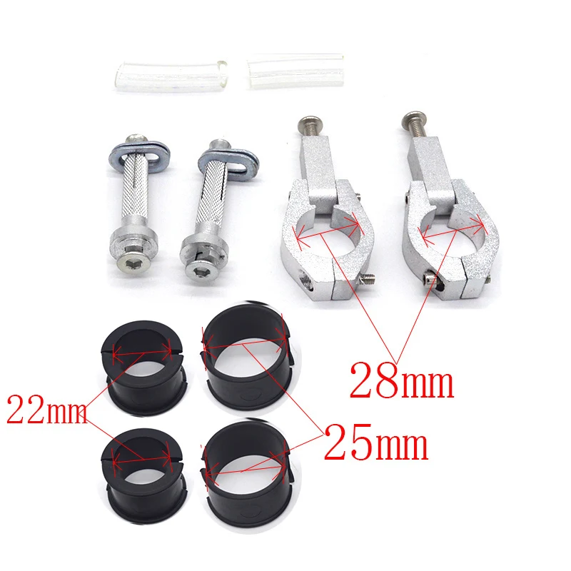 

BRUSH HAND GUARD HANDGUARDS CLAMP MOUNTING MOUNT KIT FOR 22MM 28MM HANDLEBAR Motorcycle For Harley MX ATV Snowmobile