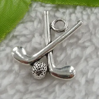 

140 pieces antique silver brassie charms 24x22mm #2974