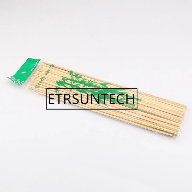 

30*0.3cm Natural Bamboo Skewers Sticks BBQ Barbeque Fruit Kabob Kebab Fondue Grilling Stick Skewer