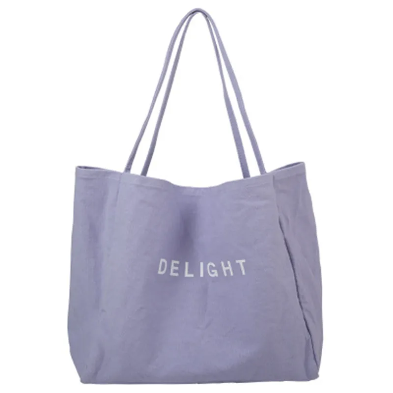 

PGOLEGGY New Fashion Reusable Shopping Bag Women Handbag Foldable Beach Bag Daily Use Canvas Bag Casual Tote Satchel 4 color