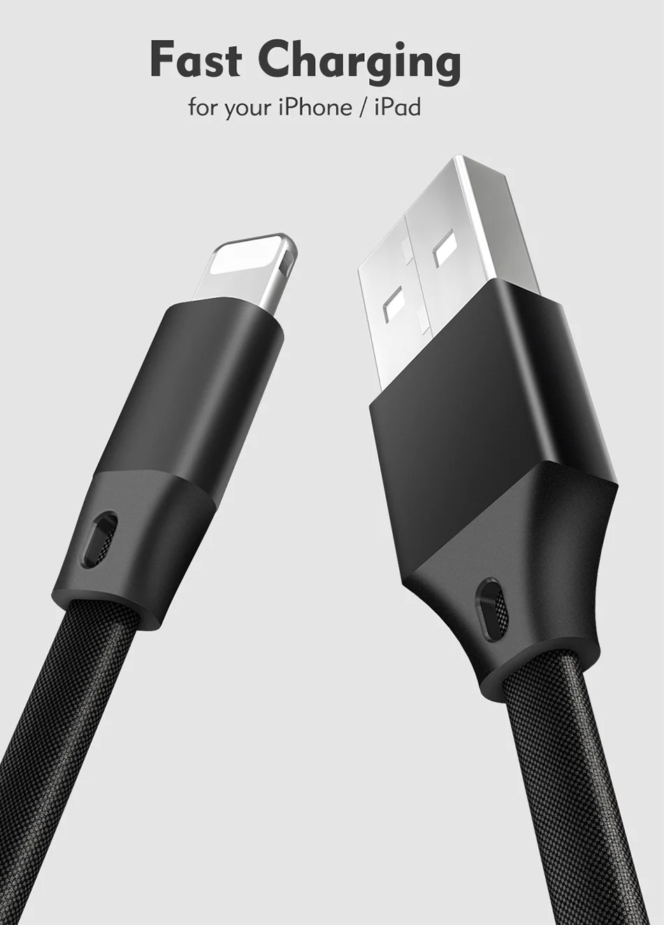 NOHON USB Charging Cable 8 Pin For iPhone X XS MAX XR 8 7 6 6S 5 5S Plus IOS 9 10 11 2.1A Lighting Short Charger Data Sync Cable (3)