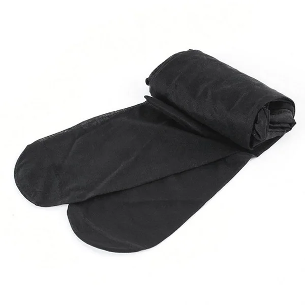 Эластичный Большой размер сексуальный анти-прилипание проволока колготки шелковые колготки утягивающие носки для женщин Летний носок из тонкого материала ультратонкие модели - Цвет: black